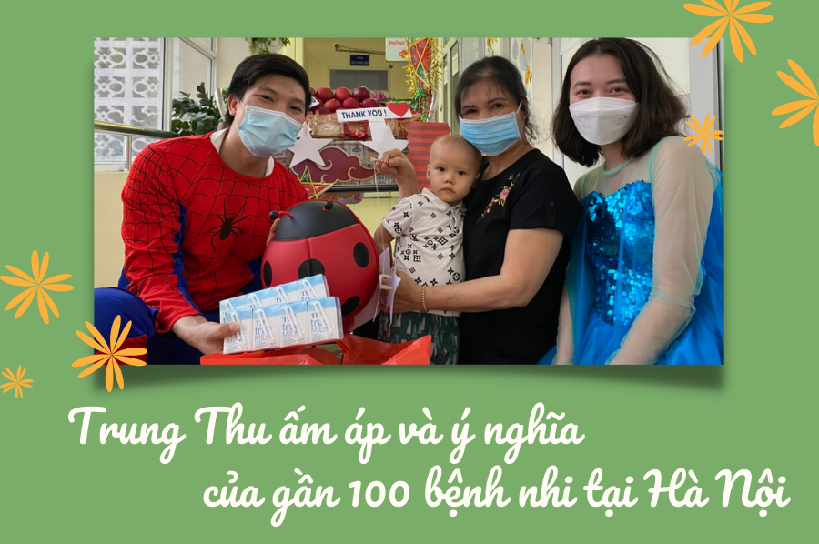 Trung thu ấm áp và ý nghĩa của gần 100 bệnh nhi tại Hà Nội