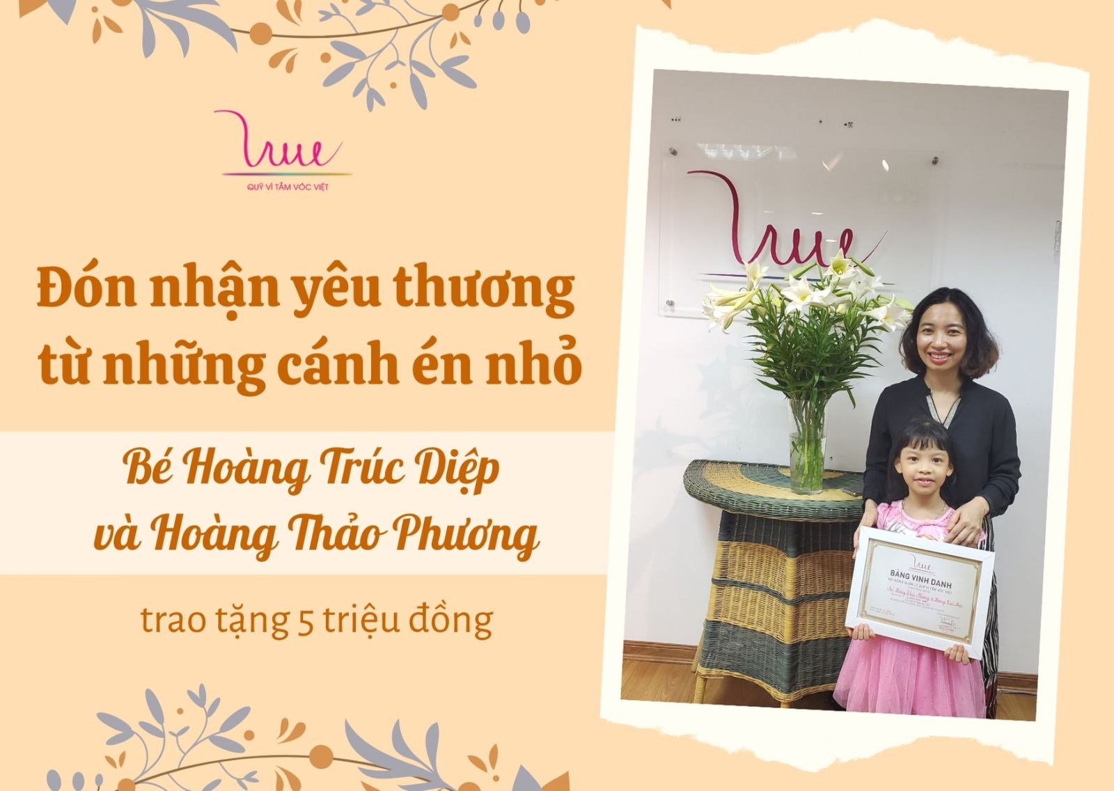 Đón nhận yêu thương từ những cánh én nhỏ