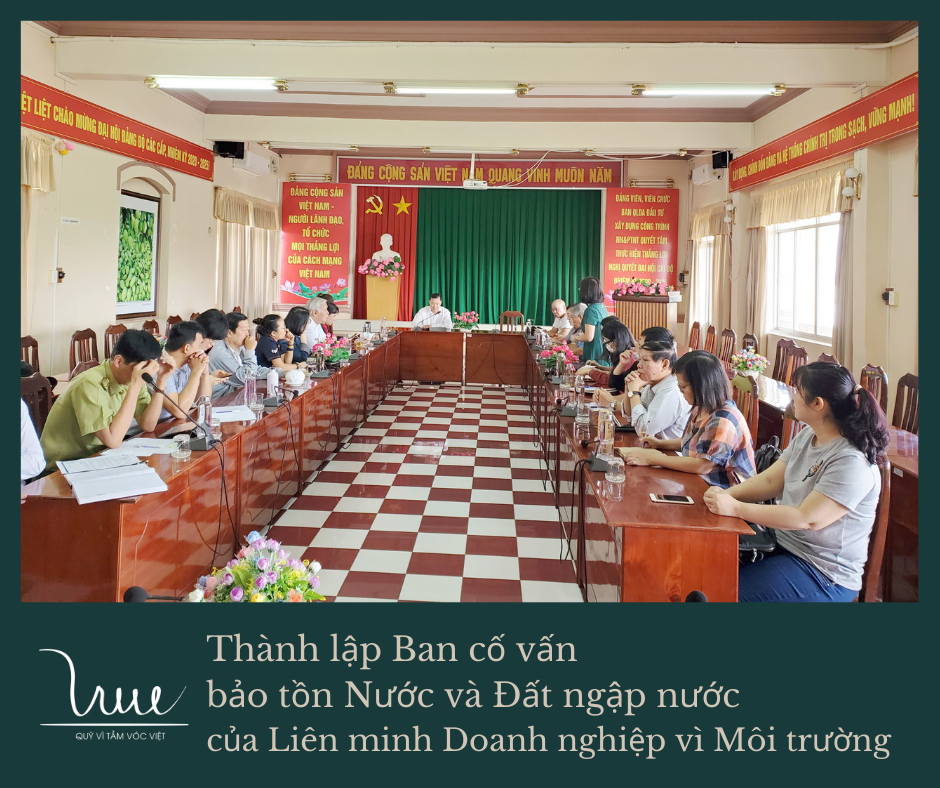 Thành lập ban cố vấn bảo tồn Nước và Đất ngập nước của Liên minh Doanh nghiệp vì Môi trường