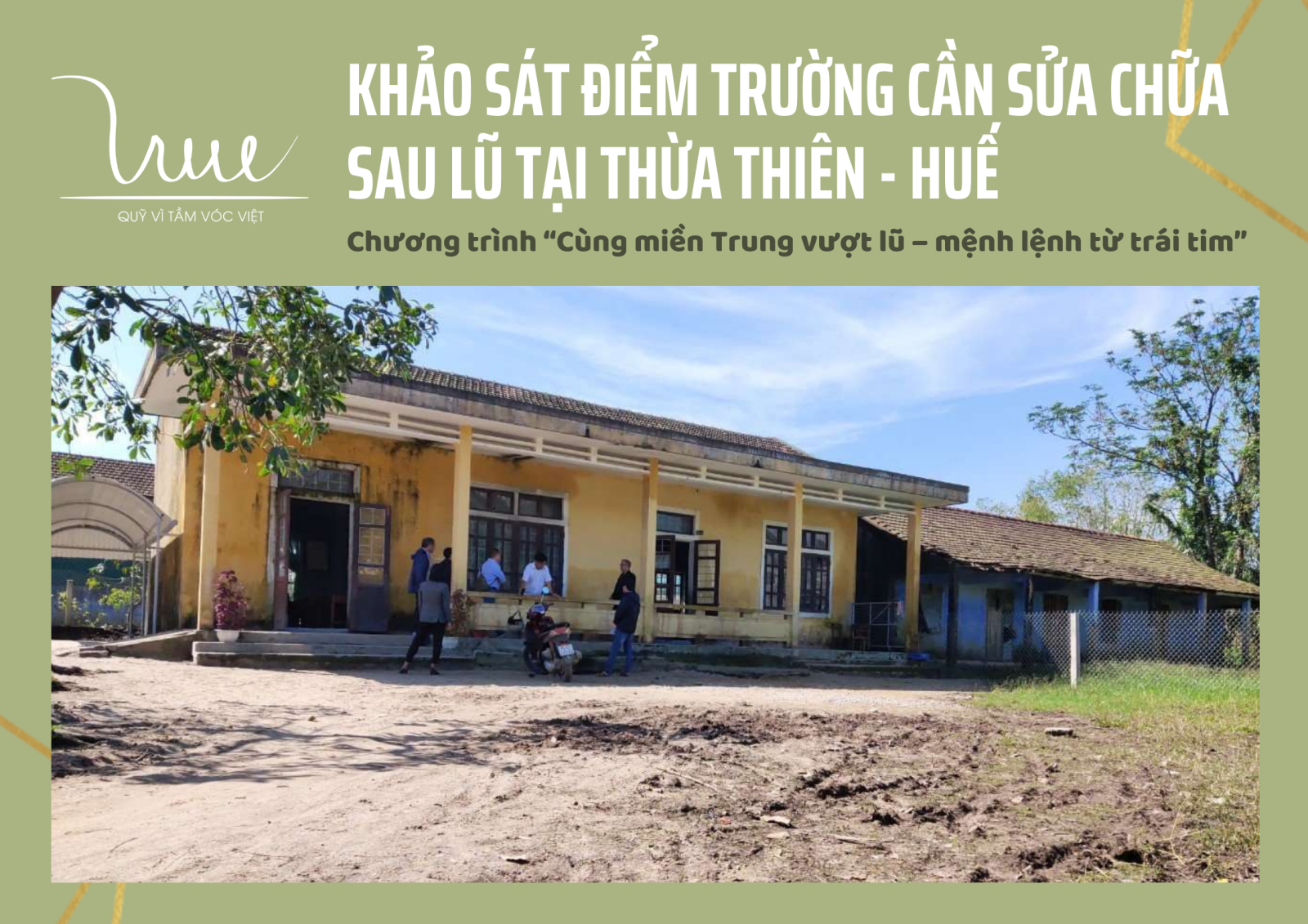 Khảo sát điểm trường cần sửa chữa sau lũ tại Thừa Thiên - Huế