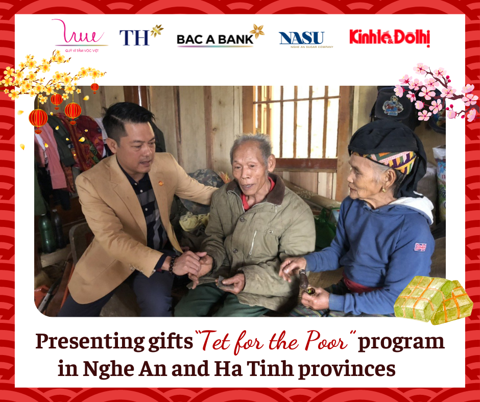 Presenting gifts “Tet for the Poor” program in Nghe An and Ha Tinh provinces