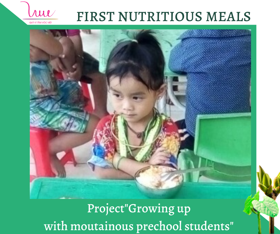 The first nutritious meals of the project "Growing up with mountainous preschool students"