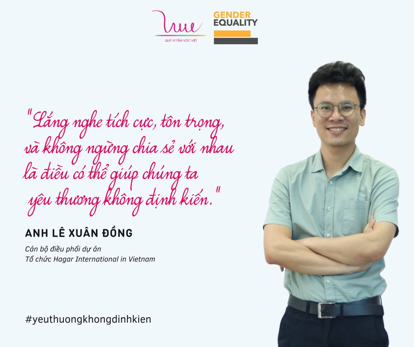 Mr. Le Xuan Dong - Project coordinator at Hagar International in Vietnam’s sharings