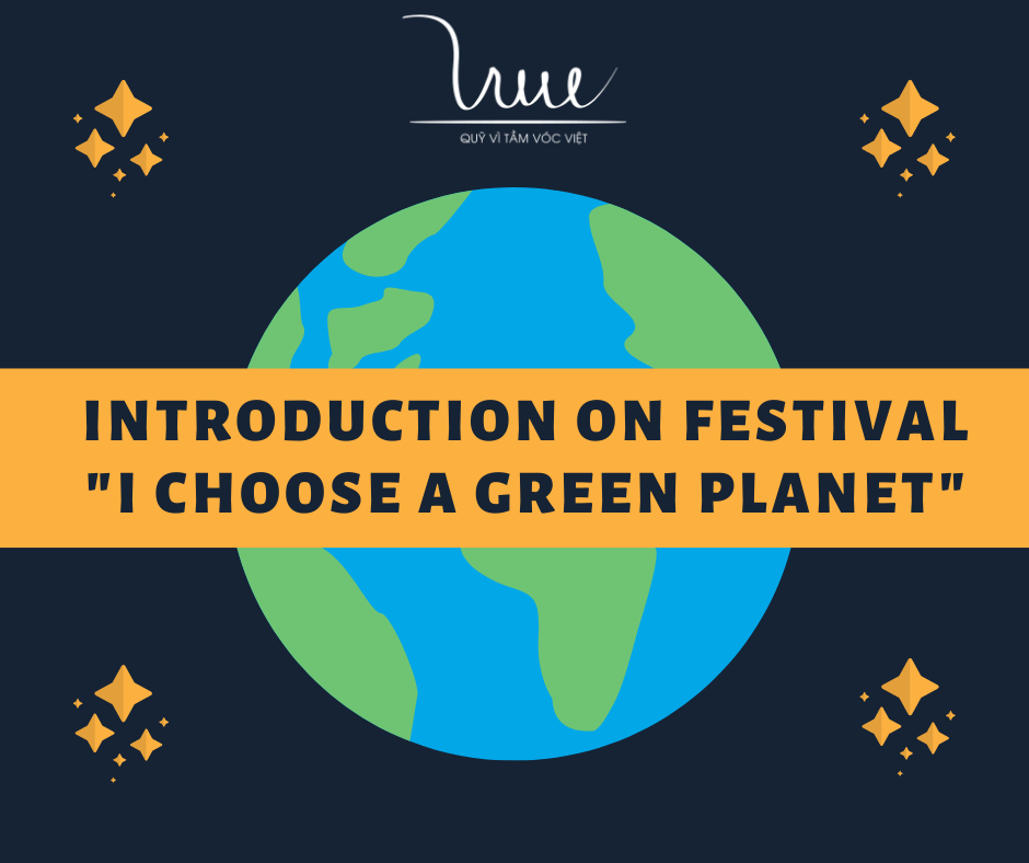 Introduction on festival "I choose a green planet"