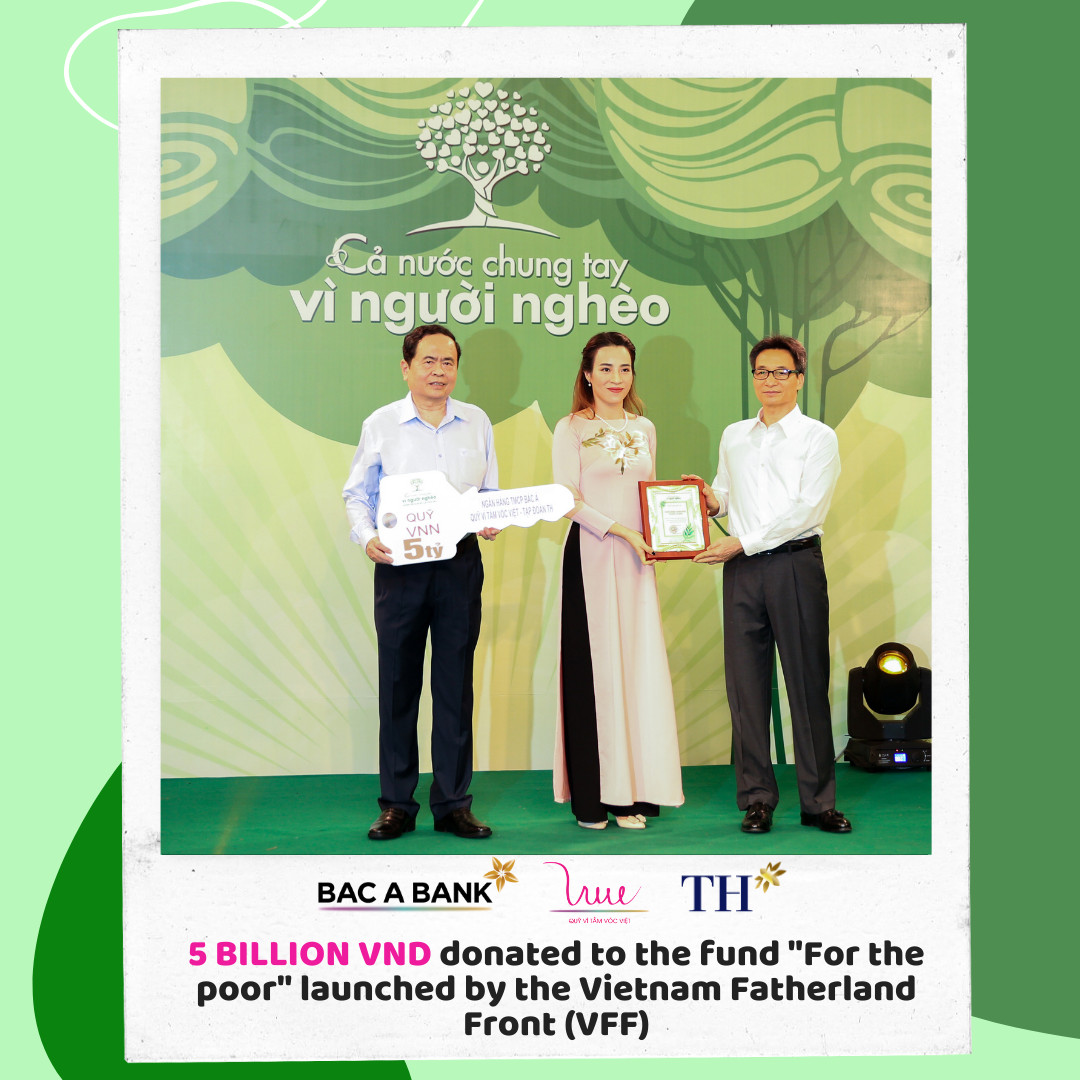 5 BILLION VND donated to the fund "For the poor" launched by the Vietnam Fatherland Front (VFF)