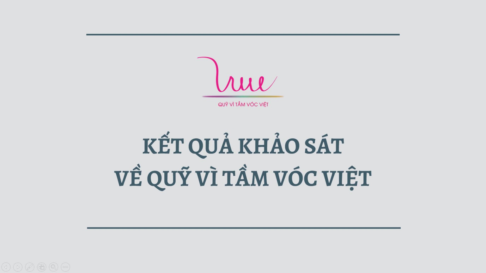 Kết quả khảo sát Quỹ Vì Tầm Vóc Việt!