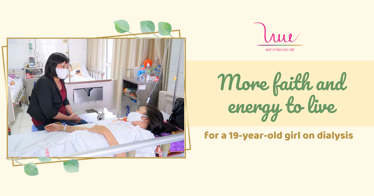 More faith and energy to live for a 19-year-old girl on dialysis