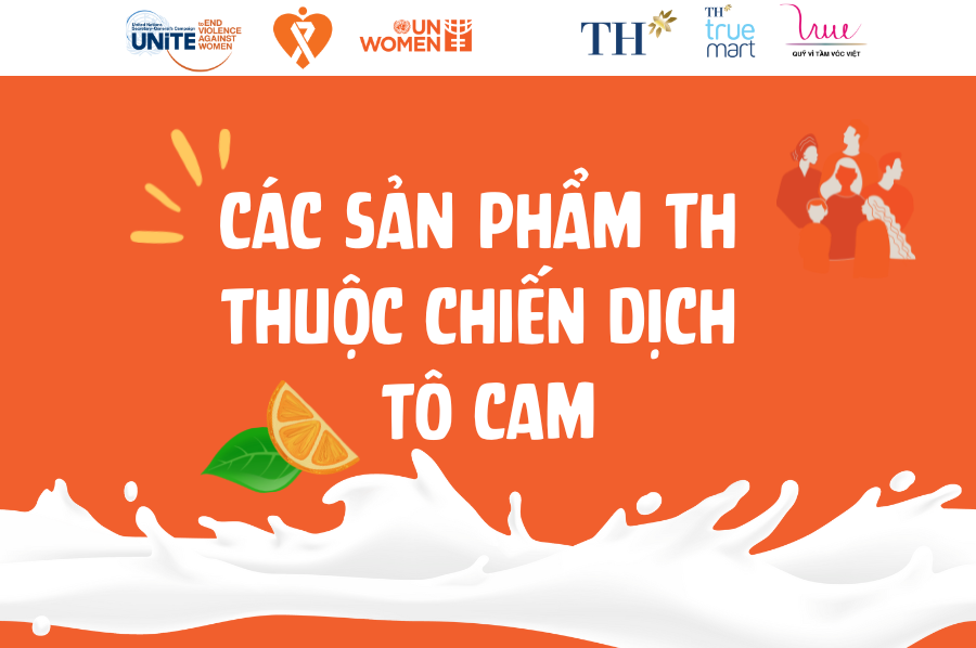 Những sản phẩm màu cam của TH thuộc chiến dịch "Tô Cam cùng TH"