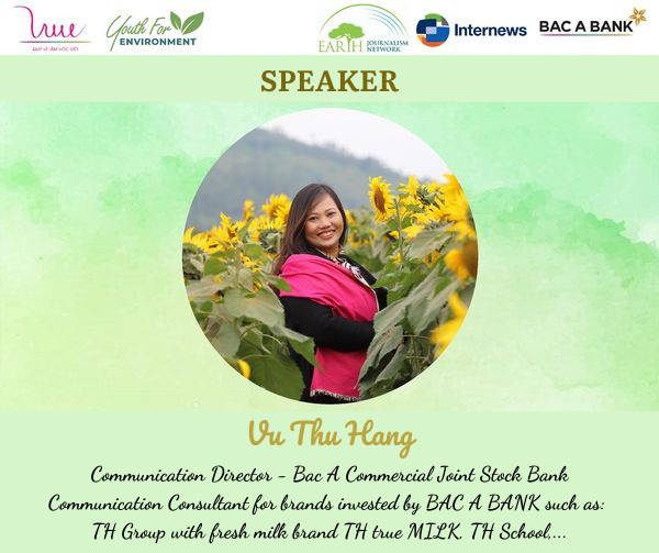 Announcing speaker at Talkshow "Youth and social organizations - Act for a green environment and "Non-profit environmental film series introduction"