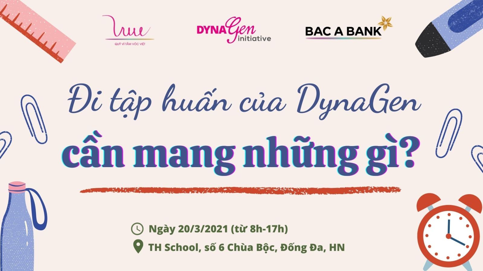 Đi tập huấn DynaGen cần mang những gì?