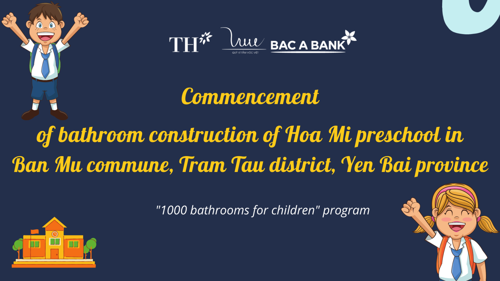 Commencement of the “Restrooms for Children” construction in Yen Bai province