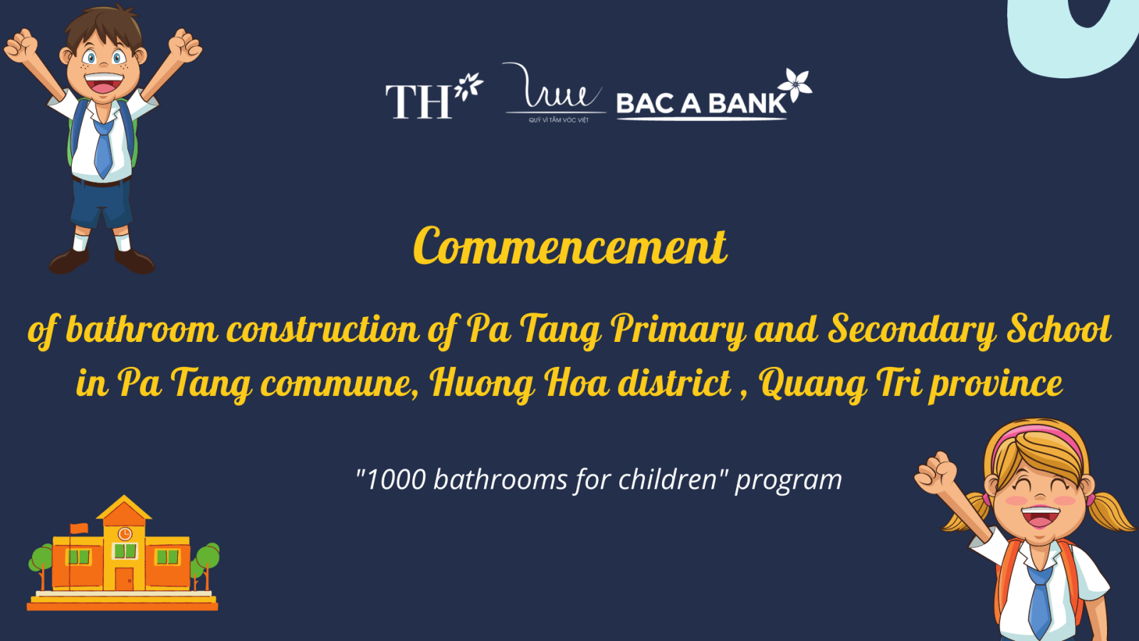 Commencement of the “Restrooms for Children” construction in Quang Tri province