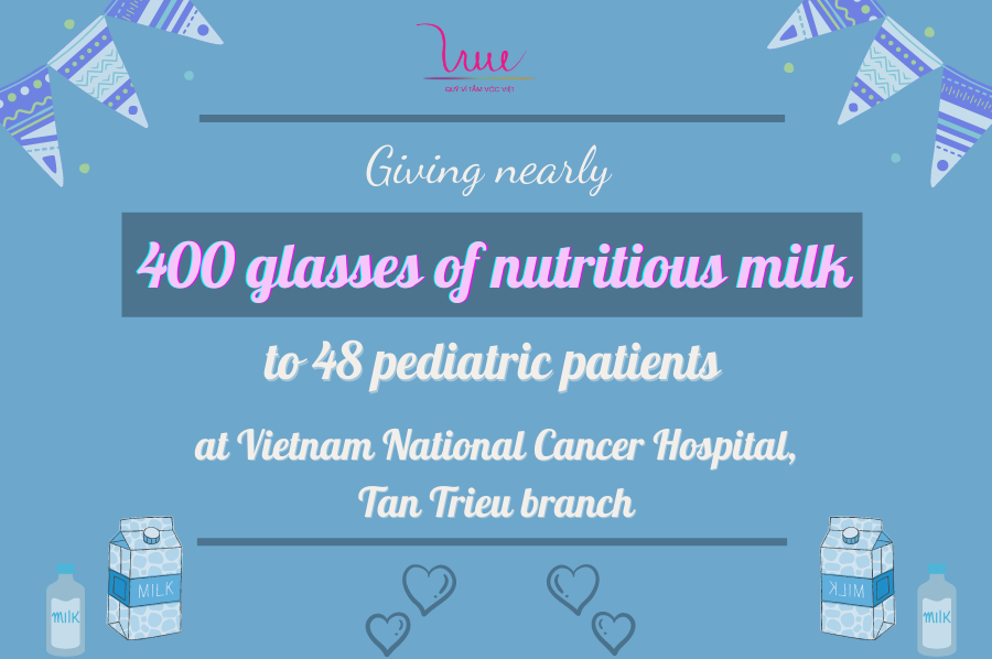 Giving milk to pediatric patients - Supporting their treatments