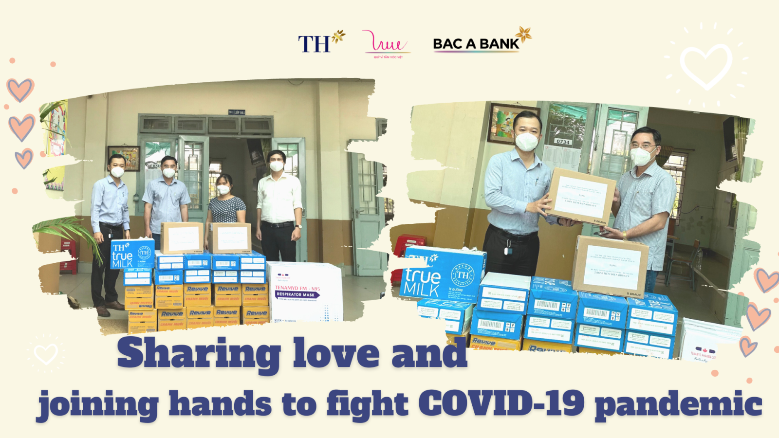 Sharing love and joining hands to fight COVID-19 pandemic