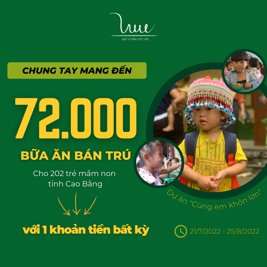 Dự án "Cùng em khôn lớn" khởi động gây quỹ năm 2022