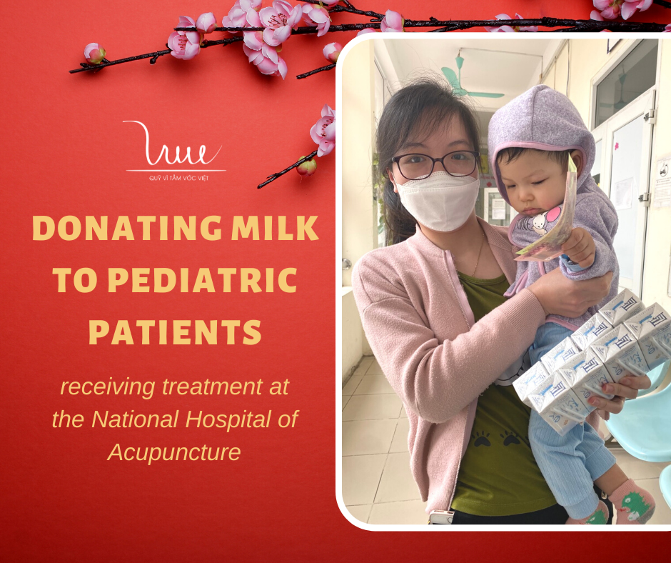 Donating milk to pediatric patients receiving treatment at the National Hospital of Acupuncture