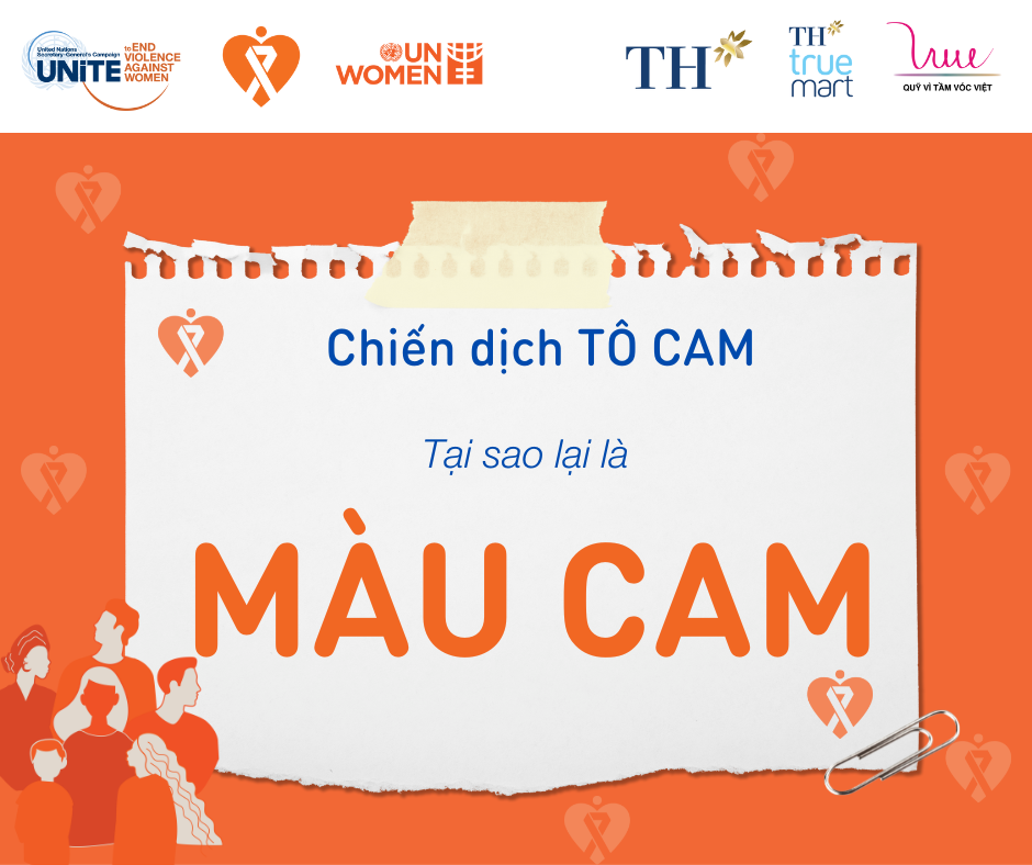 Lý do màu cam được chọn lựa là màu chủ đạo của chiến dịch TÔ CAM