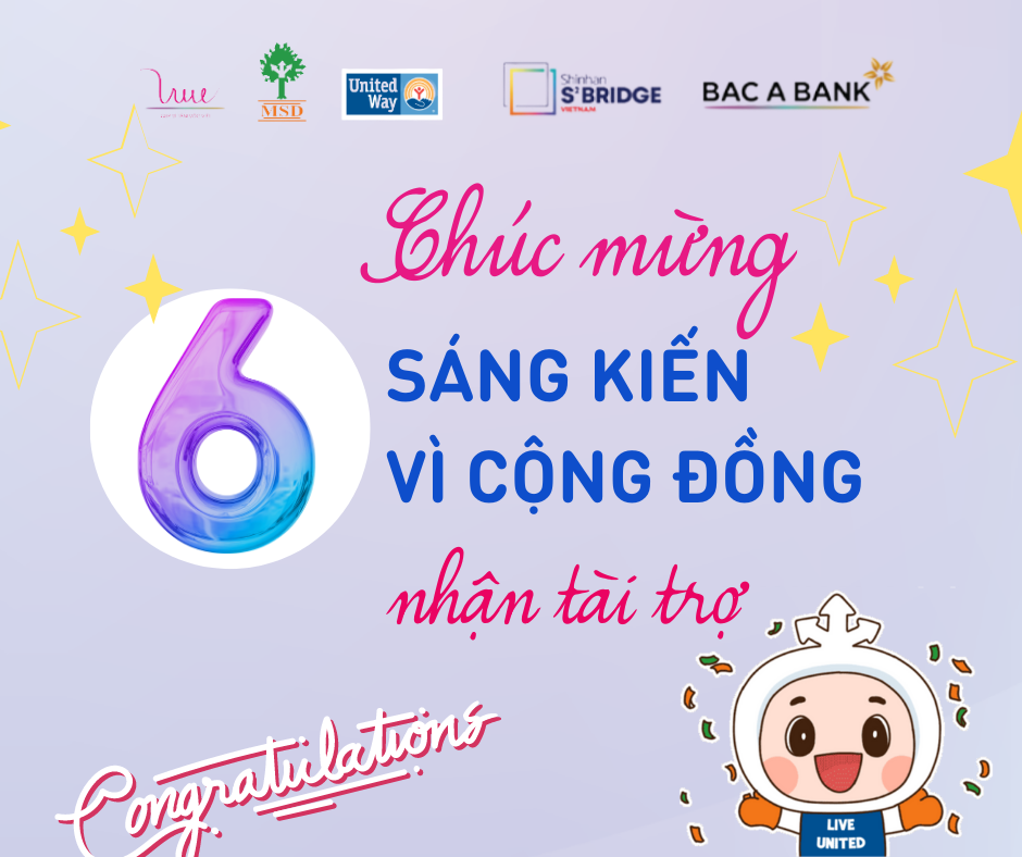 Thông báo Sáng kiến vì Cộng đồng được nhận tài trợ