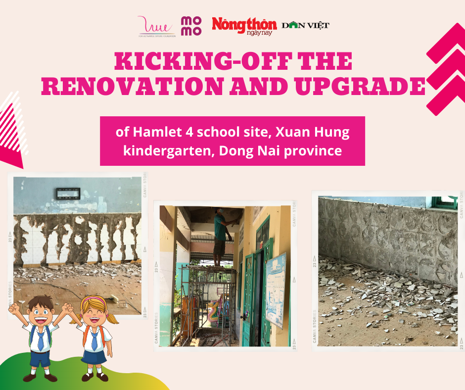 Kicking-off the renovation and upgrade of the Hamlet 4 school site of Xuan Hung kindergarten in Dong Nai province