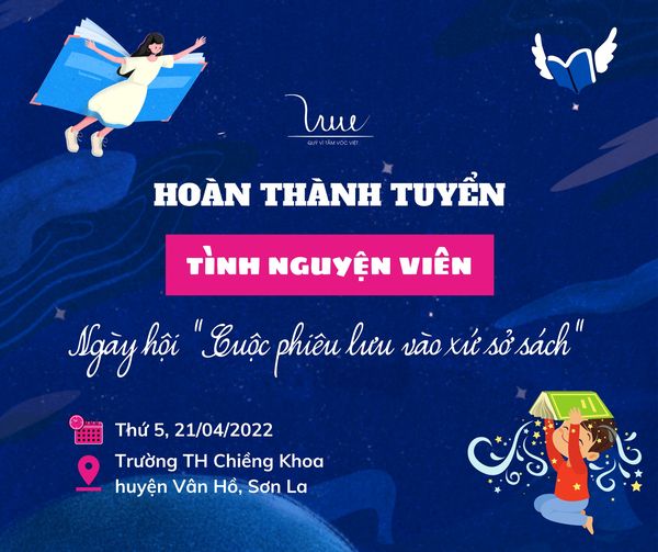 Thông báo ĐÓNG LINK ĐĂNG KÝ tuyển tình nguyện viên đăng ký Ngày hội “Cuộc phiêu lưu vào xứ sở sách”