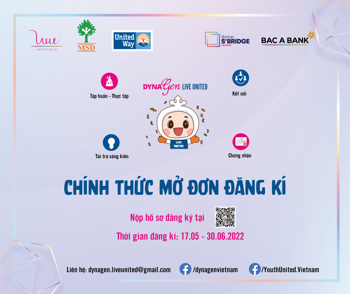 Chương trình phát triển thanh niên DynaGen - Live United chính thức mở đơn đăng ký