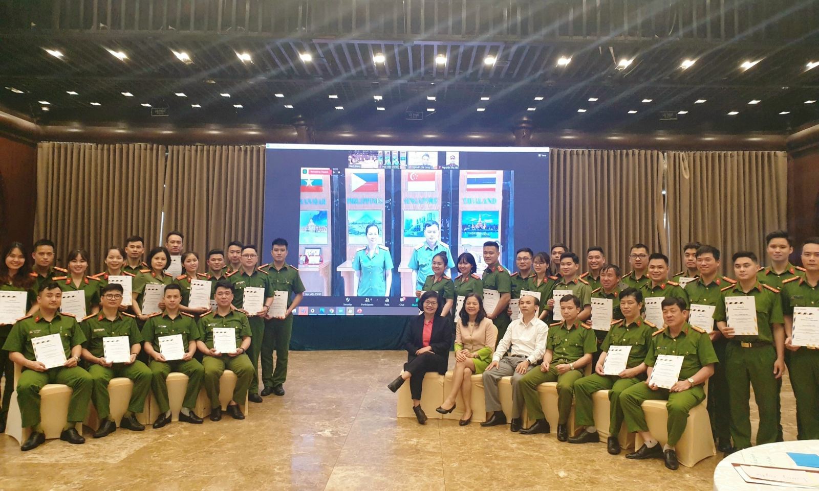 Training on anti-trafficking for the law enforcement force from April 13 to April 15, 2022 in Ha Nam province