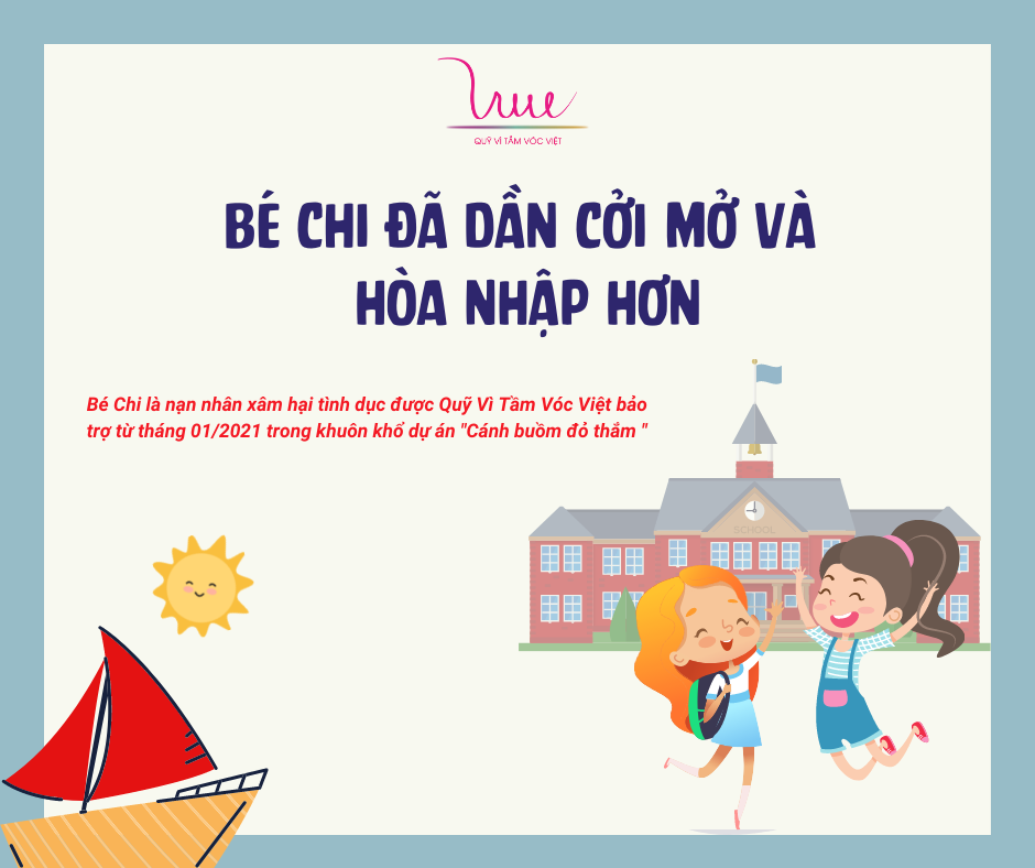 Tình hình mới nhất của bé Chi - cô bé được Quỹ VSF bảo trợ trong dự án ''Cánh buồm đỏ thắm''