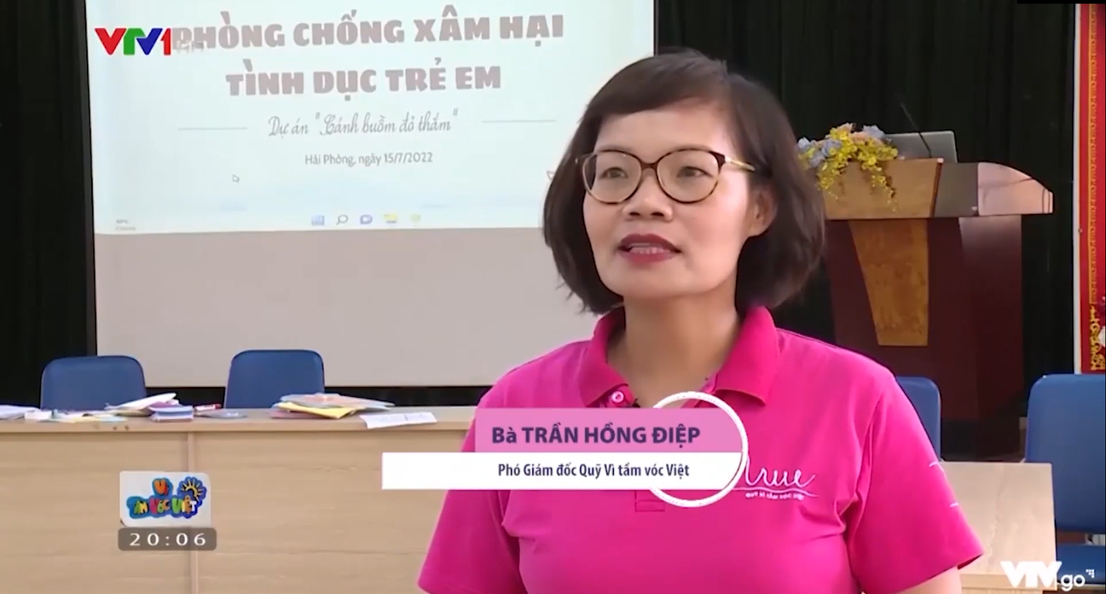 Chương trình Vì Tầm Vóc Việt đưa tin về buổi Tọa đàm “Phòng chống Xâm hại tình dục trẻ em” tại phường Kênh Dương (Lê Chân, Hải Phòng)