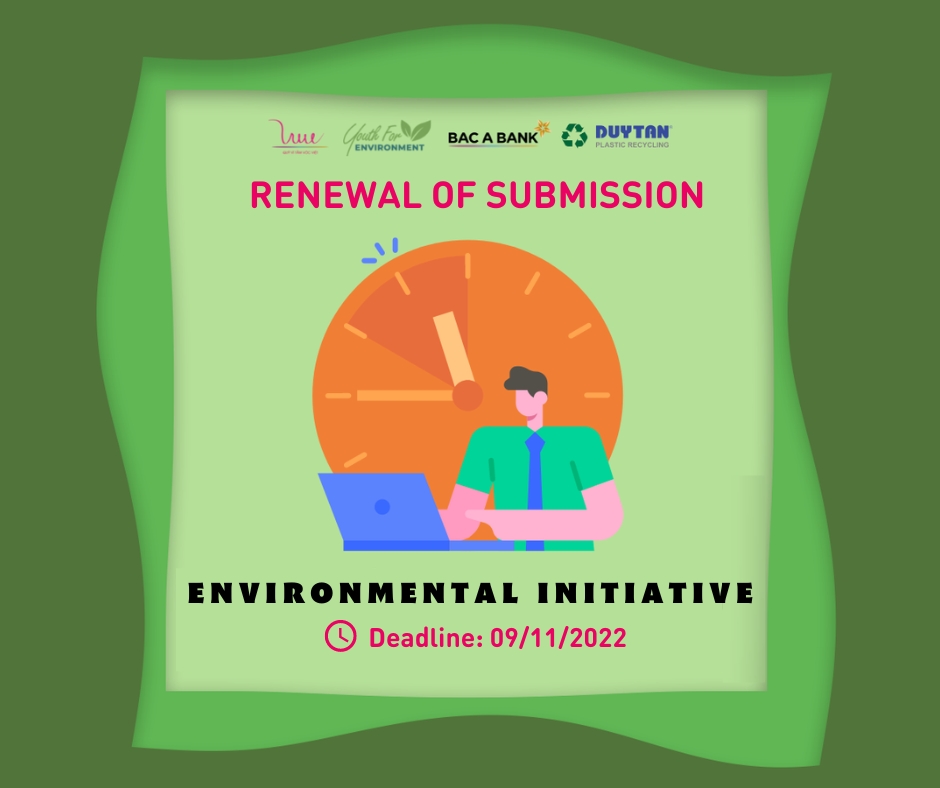 Renewal of submitting the Environmental Initiative