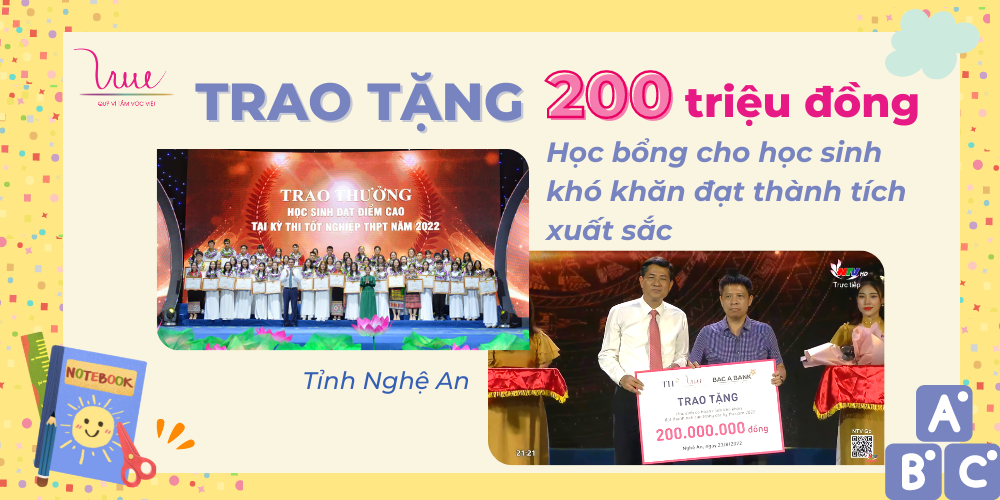 Tiếp tục các hoạt động tài trợ nhân dịp năm học mới