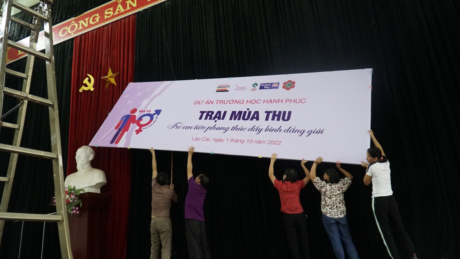 Chương trình “Trại mùa thu – Trẻ em tiên phong thúc đẩy bình đẳng giới” tại Bản Lầu đã sẵn sàng