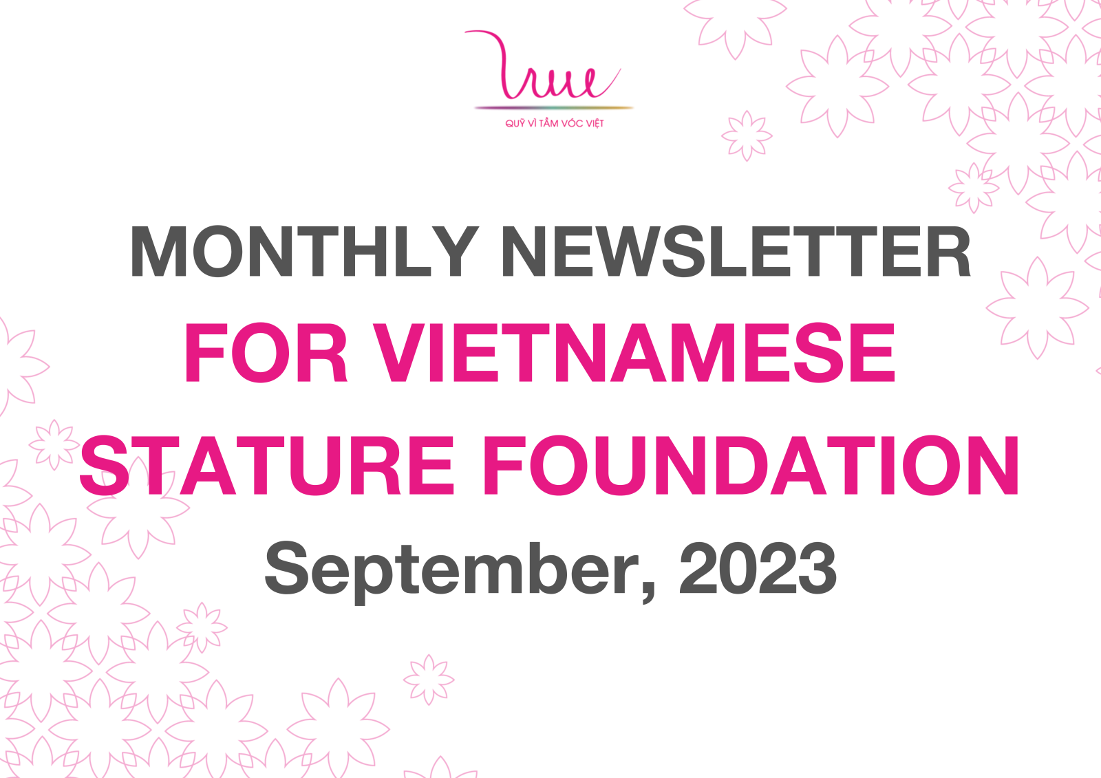 VSF's Newsletter in September 2023