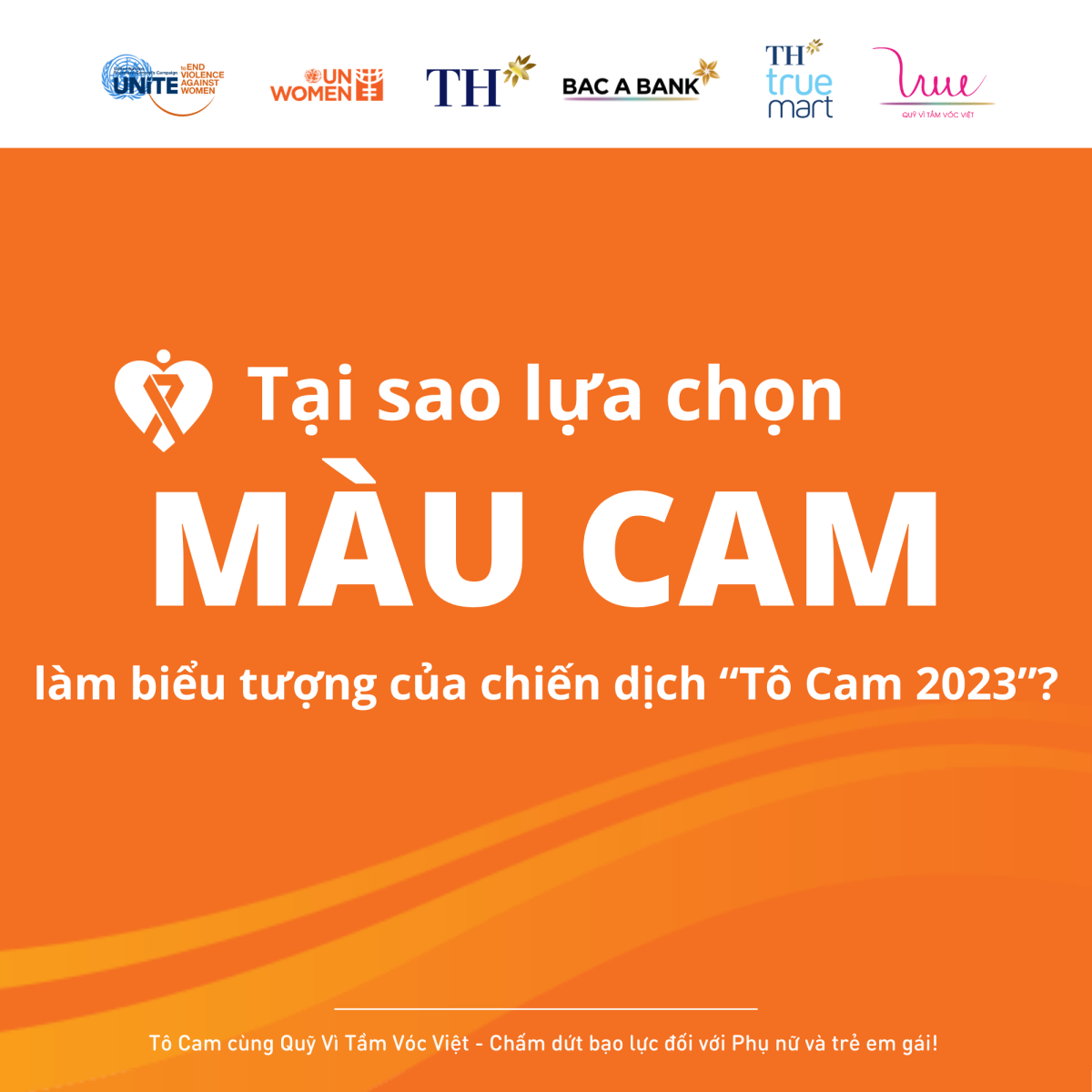 Tại sao lựa chọn màu cam làm biểu tượng của chiến dịch Tô Cam 2023?