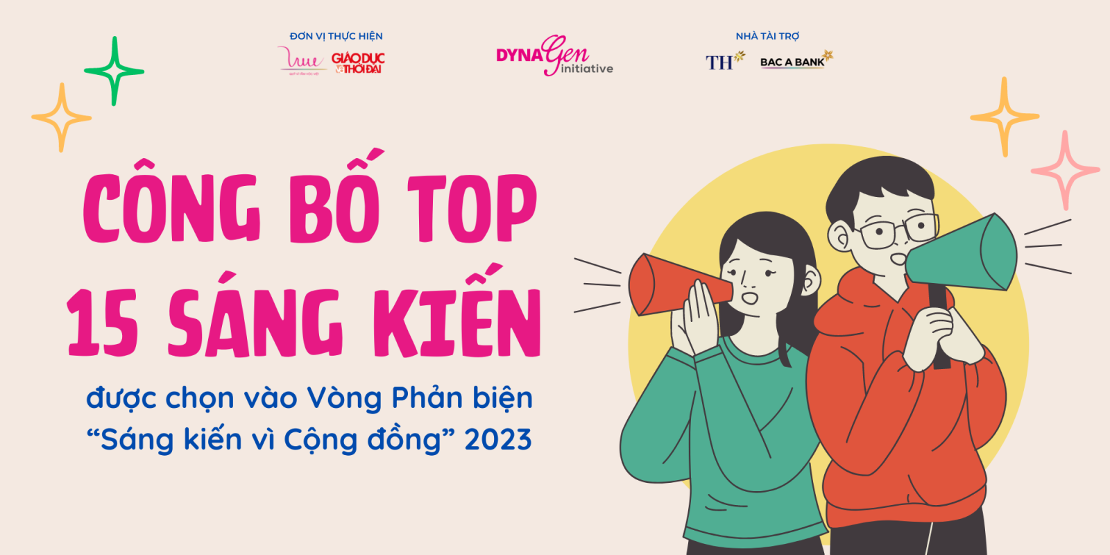 Công bố Top 15 sáng kiến được chọn vào Vòng phản biện “Sáng kiến vì Cộng đồng” 2023