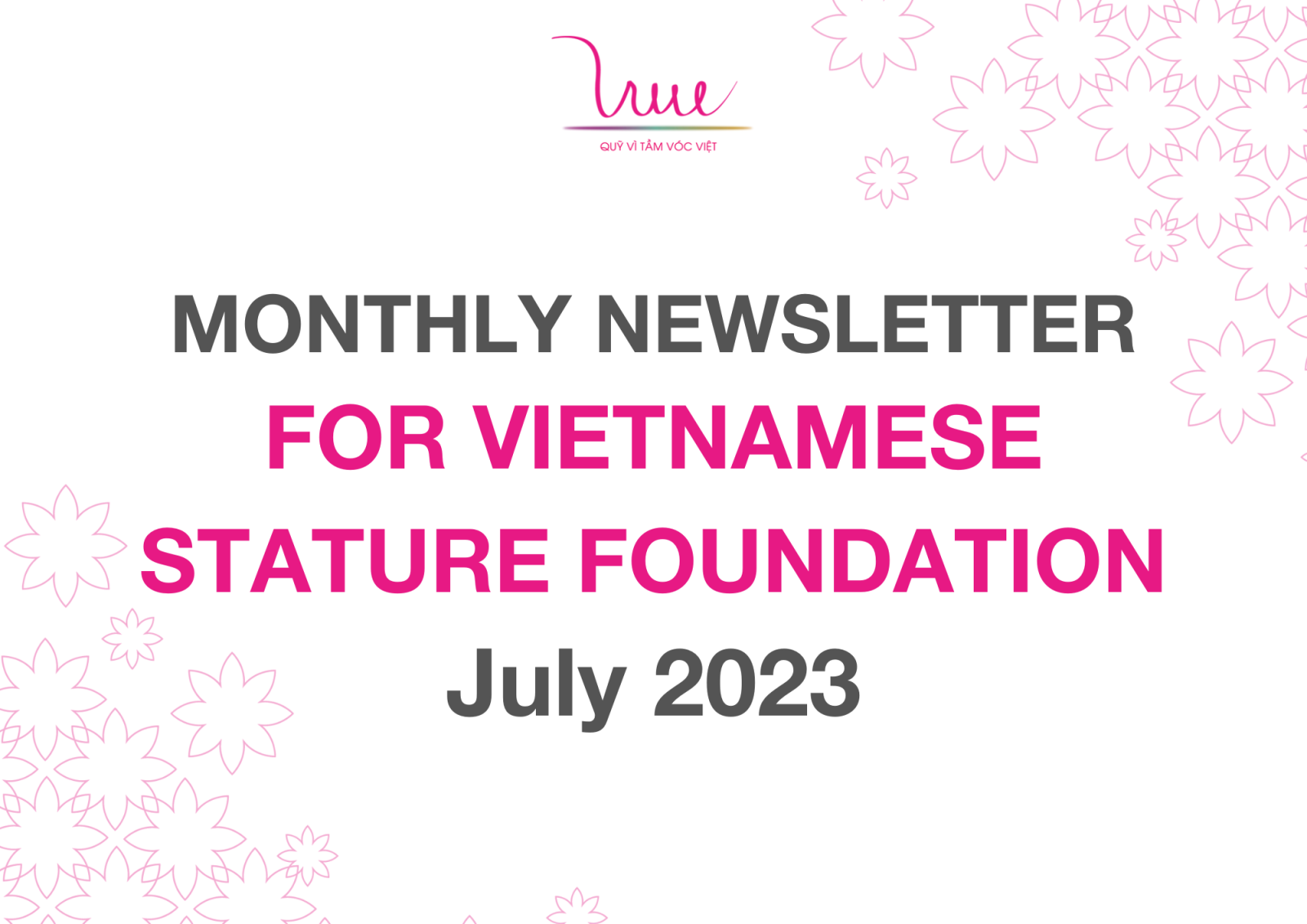 VSF's Newsletter in July 2023