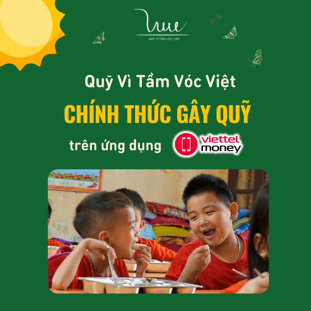 Quỹ Vì Tầm Vóc Việt chính thức gây quỹ trên ứng dụng Viettel Money