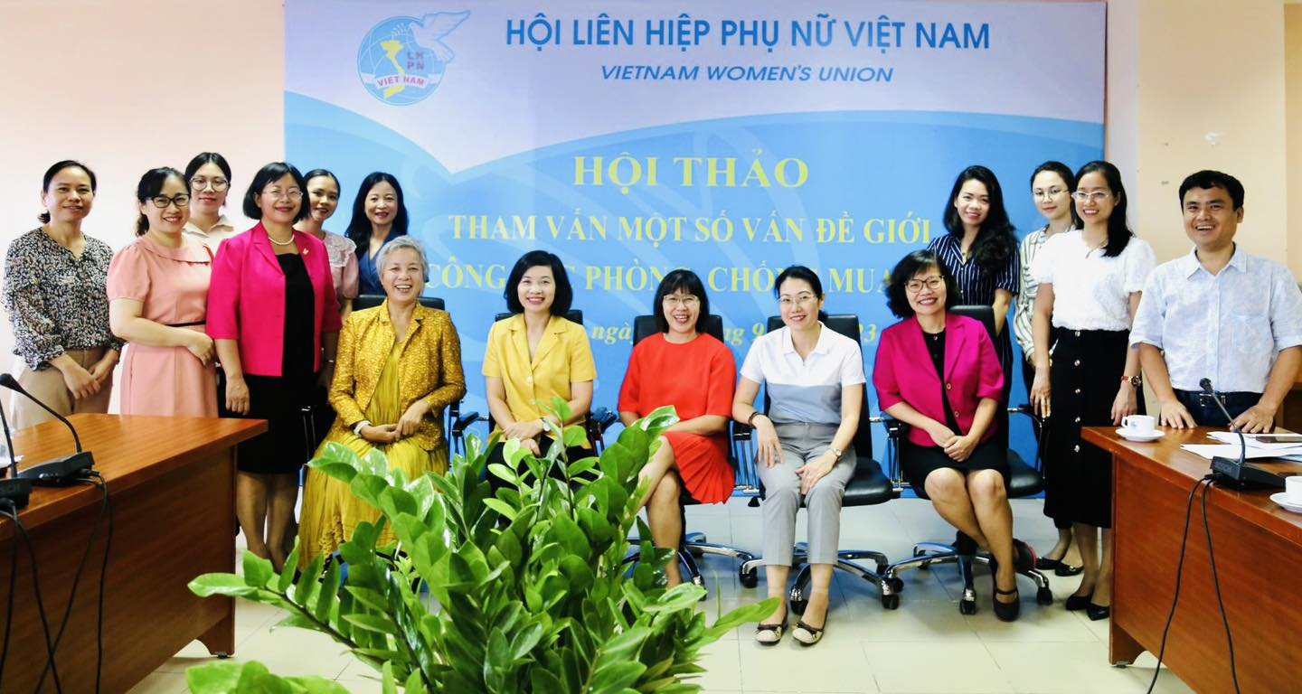 Đại diện Quỹ Vì Tầm Vóc Việt tham gia Hội thảo tham vấn một số vấn đề giới trong công tác phòng, chống mua bán người