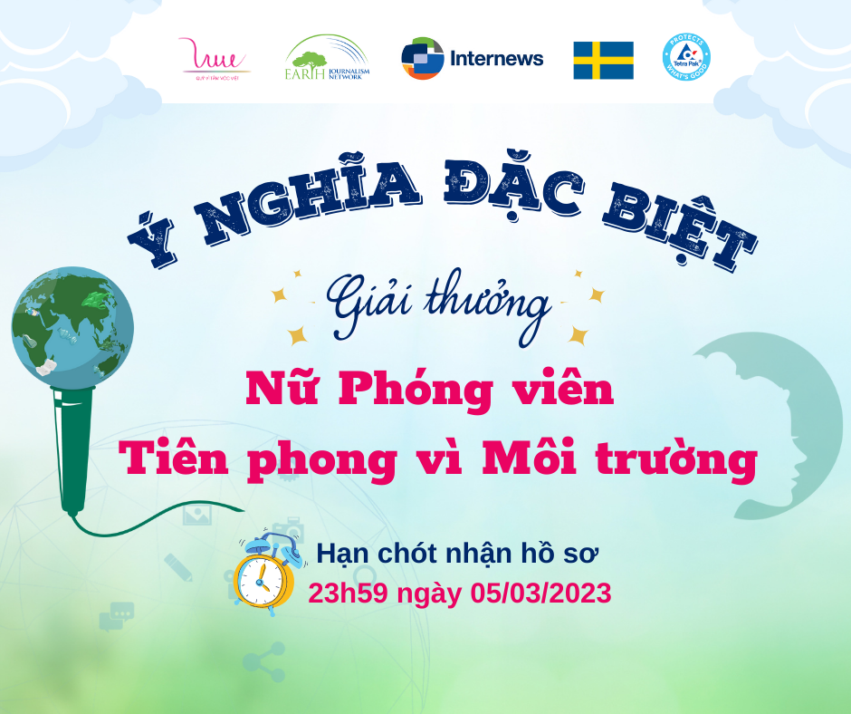 Ý nghĩa của Giải thưởng "Nữ phóng viên Tiên phong vì Môi trường"