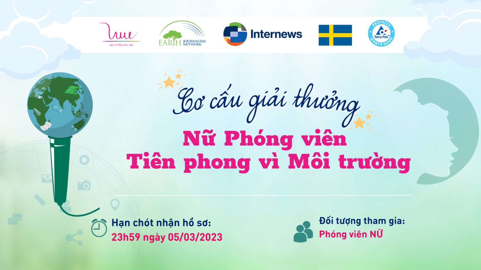 Cơ cấu giải thưởng Báo chí “Nữ Phóng viên Tiên phong vì Môi trường”