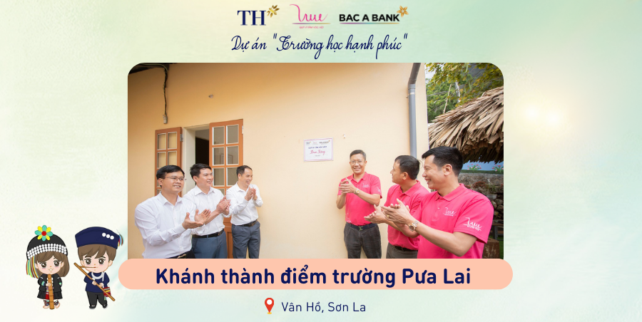 Khánh thành điểm trường Pưa Lai thuộc trường TH & THCS Suối Bàng, Vân Hồ, Sơn La