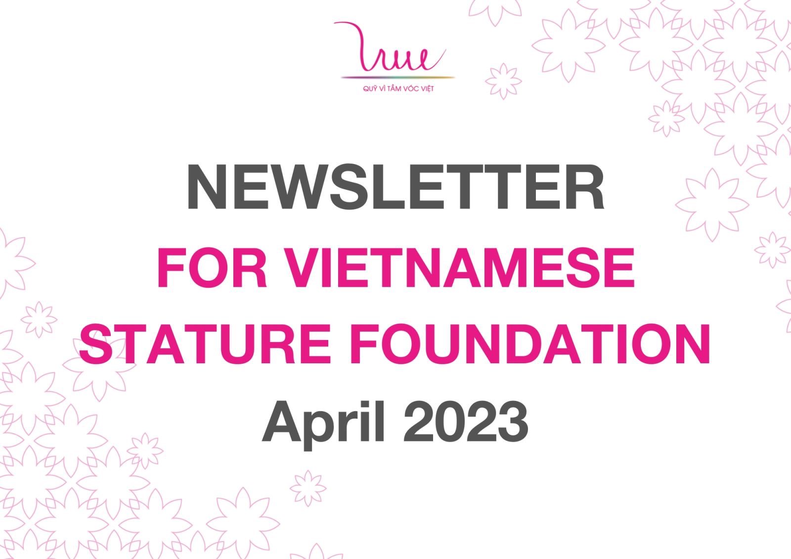 VSF's Newsletter in April 2023