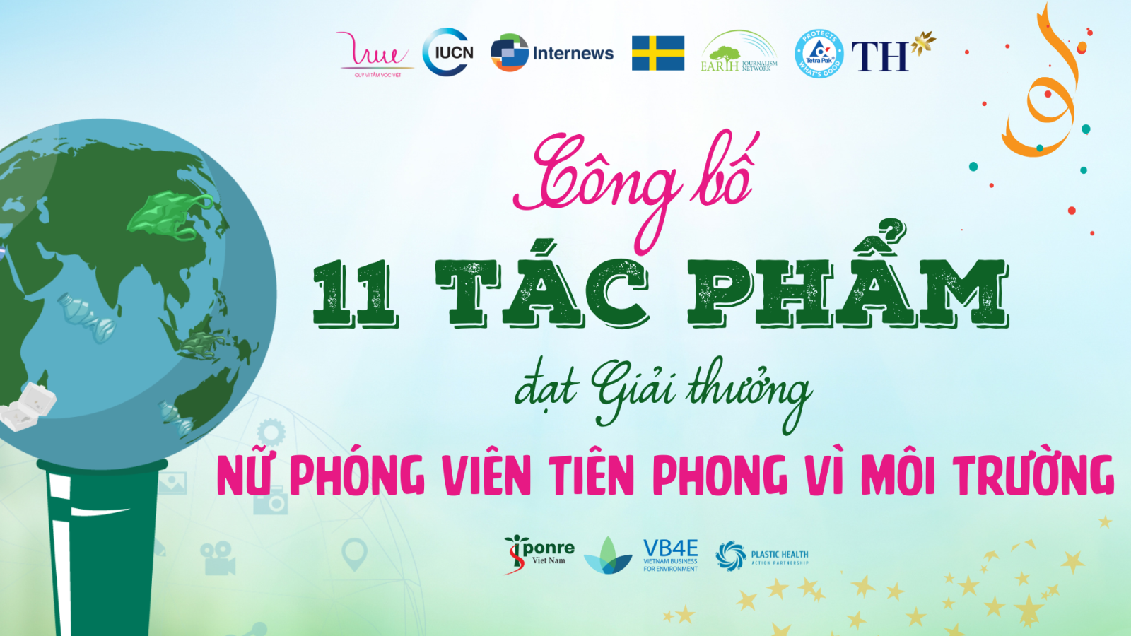 11 tác phẩm được tôn vinh trong giải thưởng “Nữ phóng viên tiên phong vì môi trường”