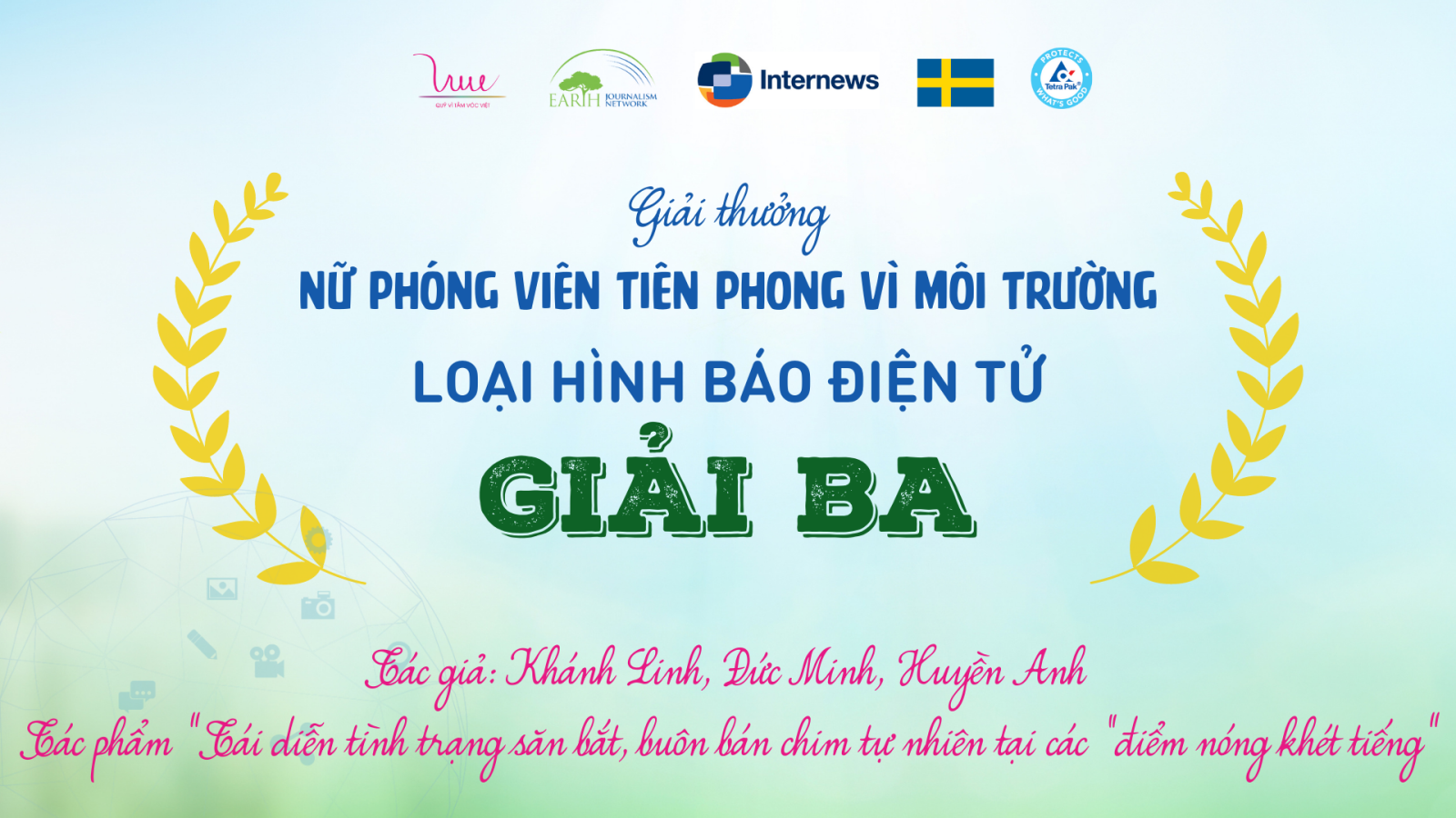 Giới thiệu tác phẩm đạt Giải Ba - hạng mục Báo Điện tử của Giải thưởng "Nữ Phóng viên Tiên phong vì Môi trường"