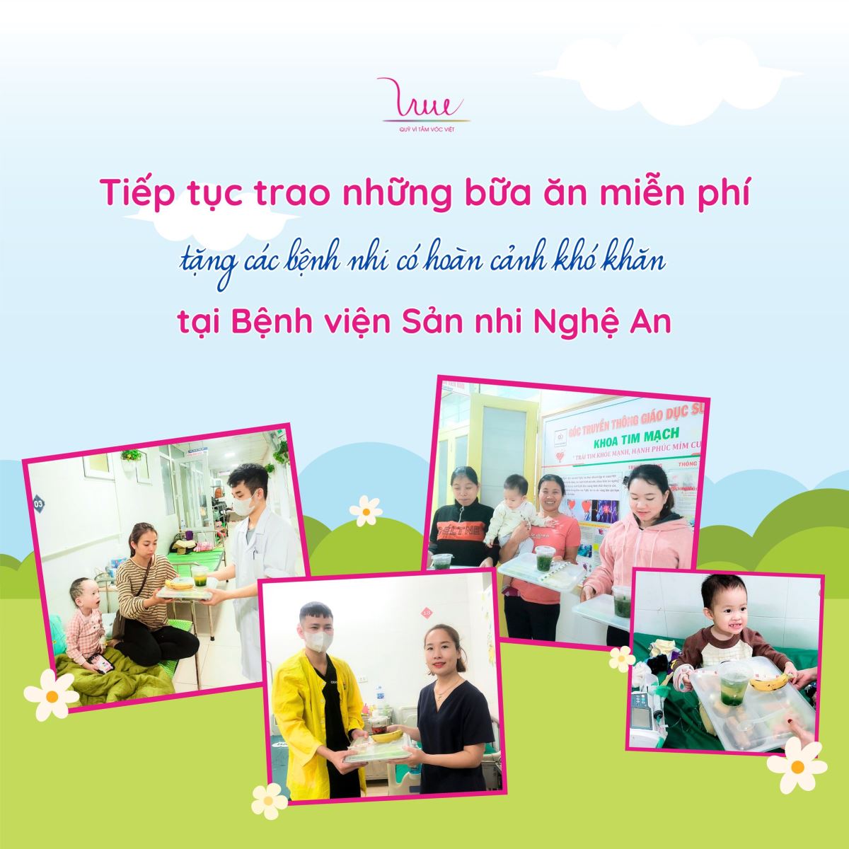 Tiếp tục trao những bữa ăn miễn phí tặng các bệnh nhi có hoàn cảnh khó khăn tại Bệnh viện Sản nhi Nghệ An