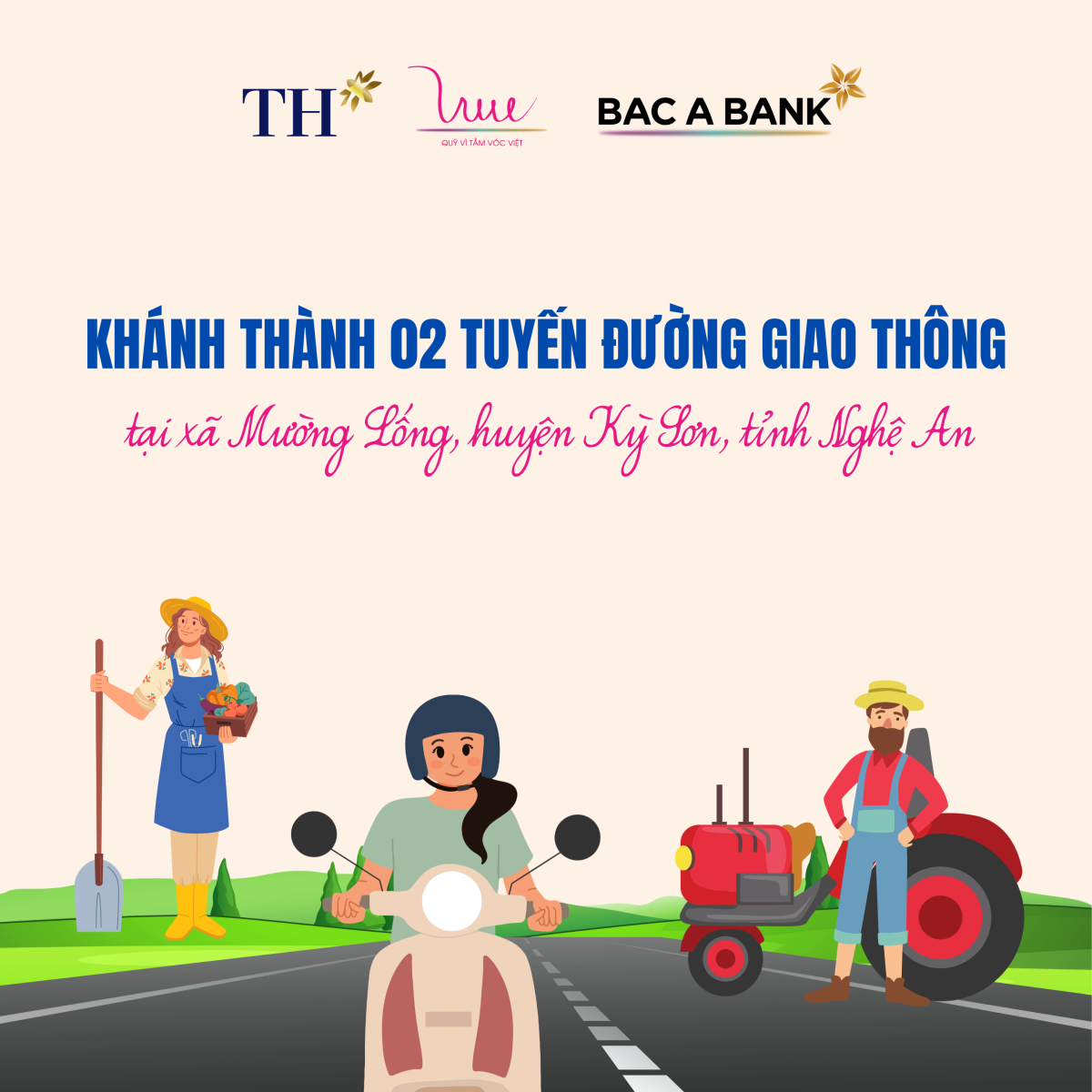 Khánh thành 2 tuyến đường giao thông tại Nghệ An - Hưởng ứng lễ kỷ niệm 30 năm thành lập BAC A BANK và 10 năm thành lập VSF