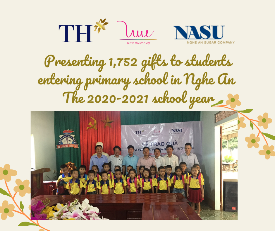 Presenting 1,752 gifts to students entering primary school in Nghe An in the school year 2020-2021