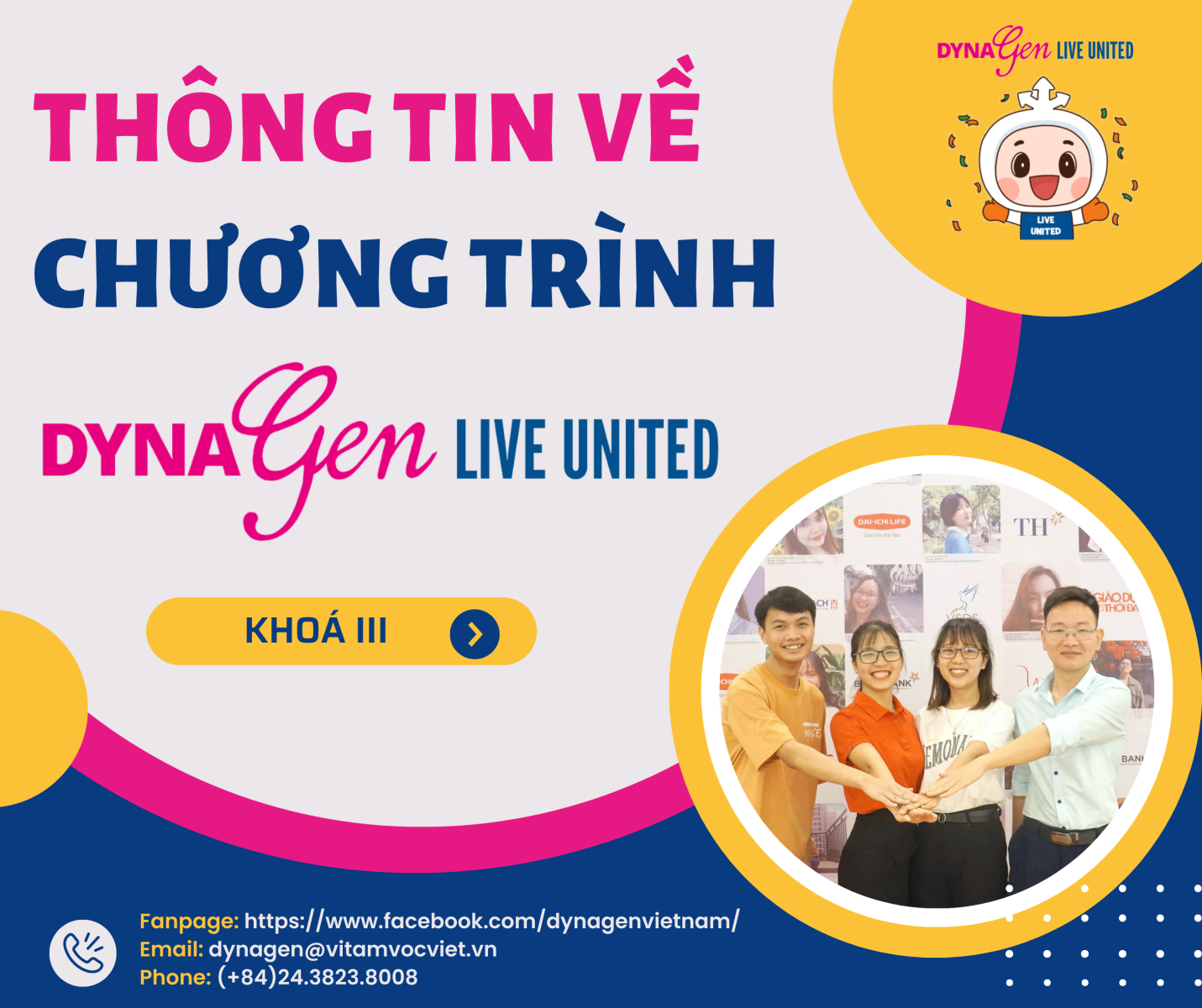 Thông tin về chương trình DynaGen - Live United