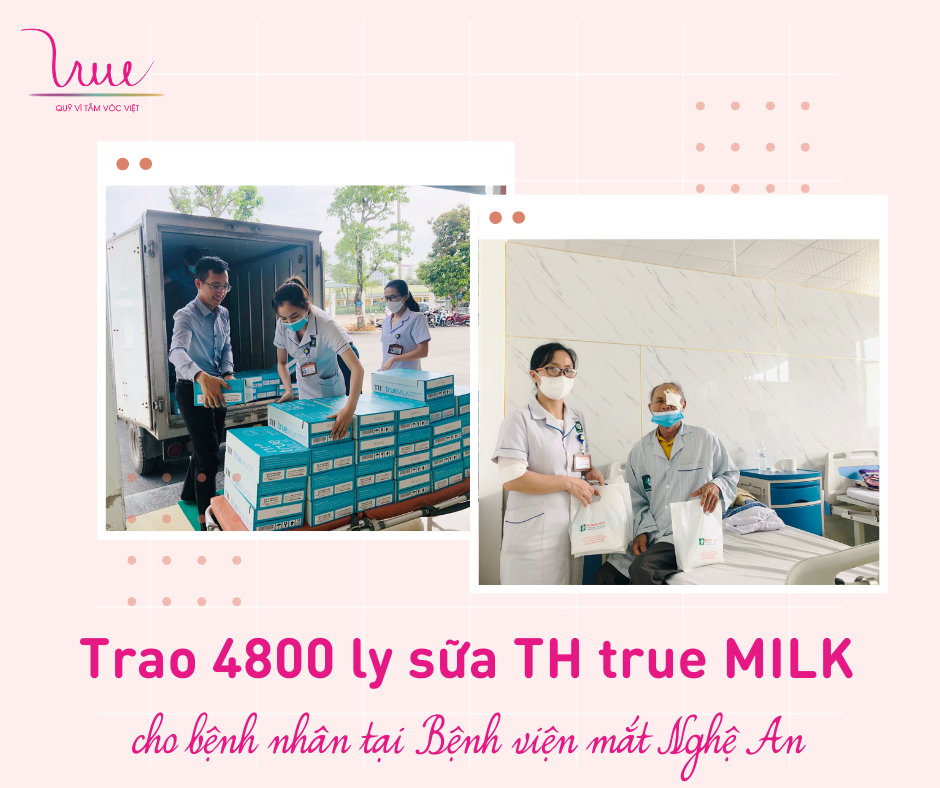 4.800 ly sữa dinh dưỡng đến với Bệnh viện mắt Nghệ An