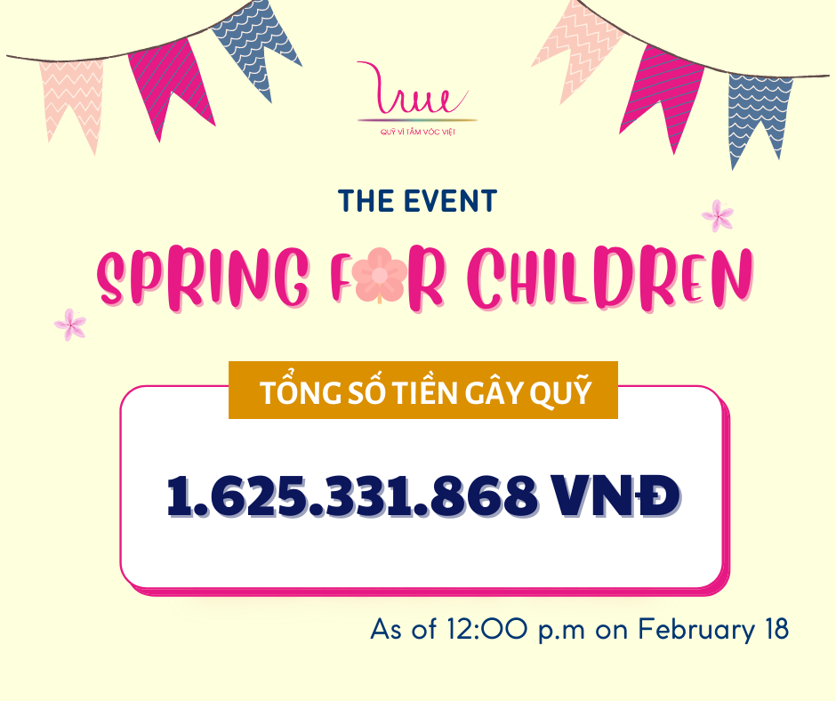 The event "Spring for children" continues to receive VND 25,270,000