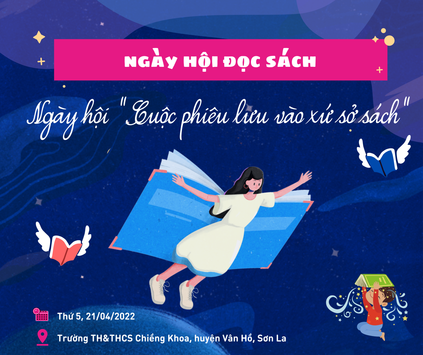 Lễ trao tặng sách và Ngày hội Cuộc phiêu lưu vào xứ sở sách